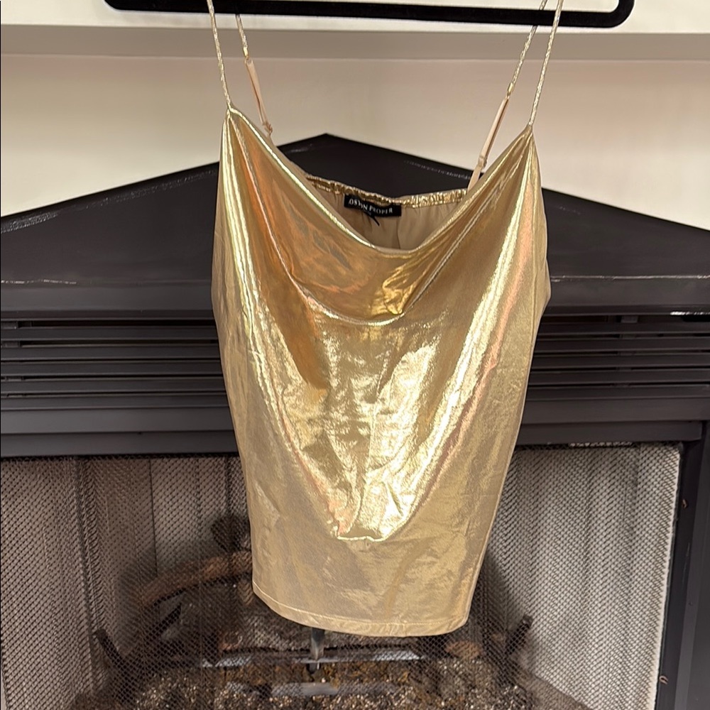 Boston Proper Gold Camisole